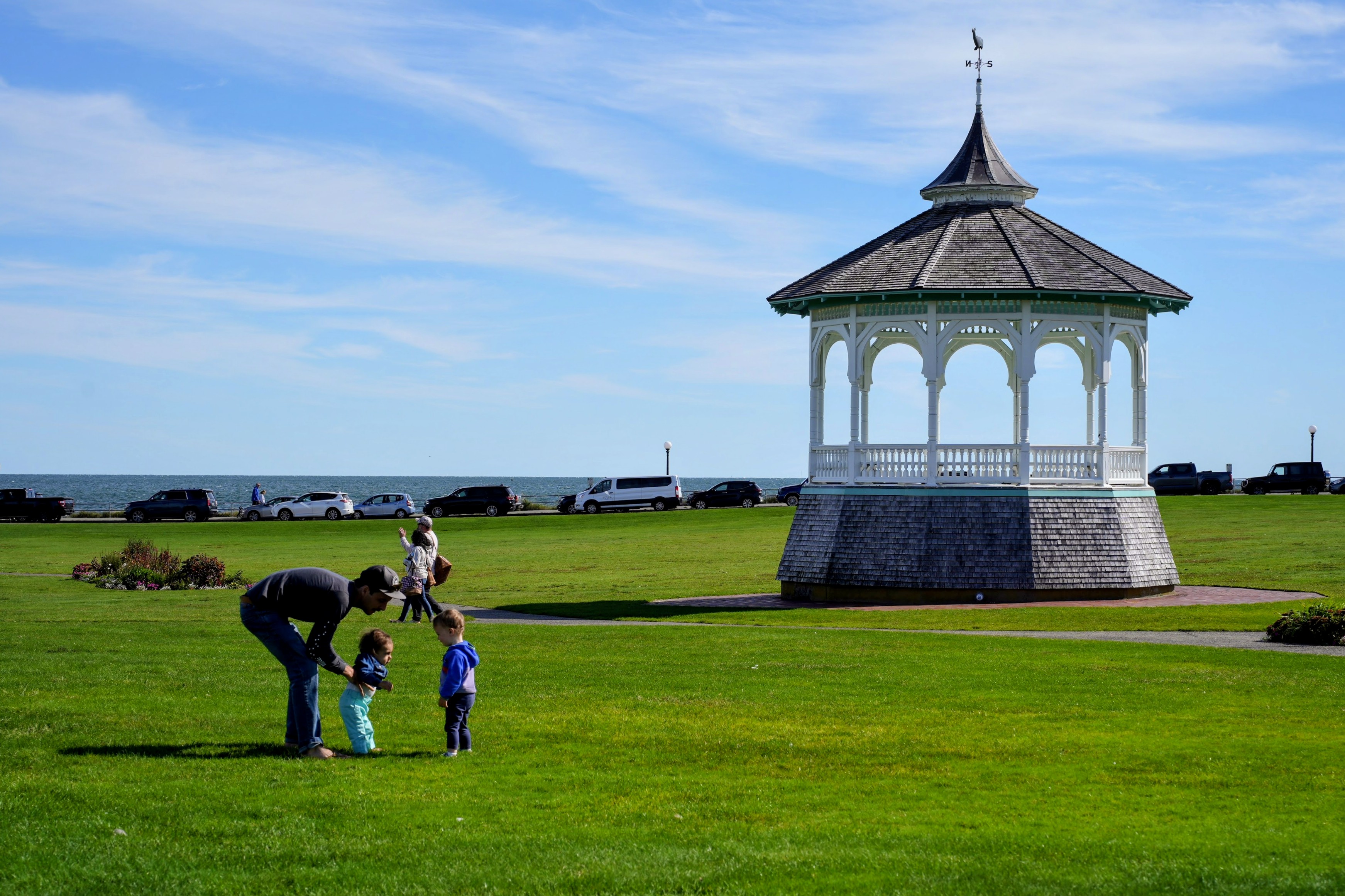 Meeting the kids in Oak Bluffs