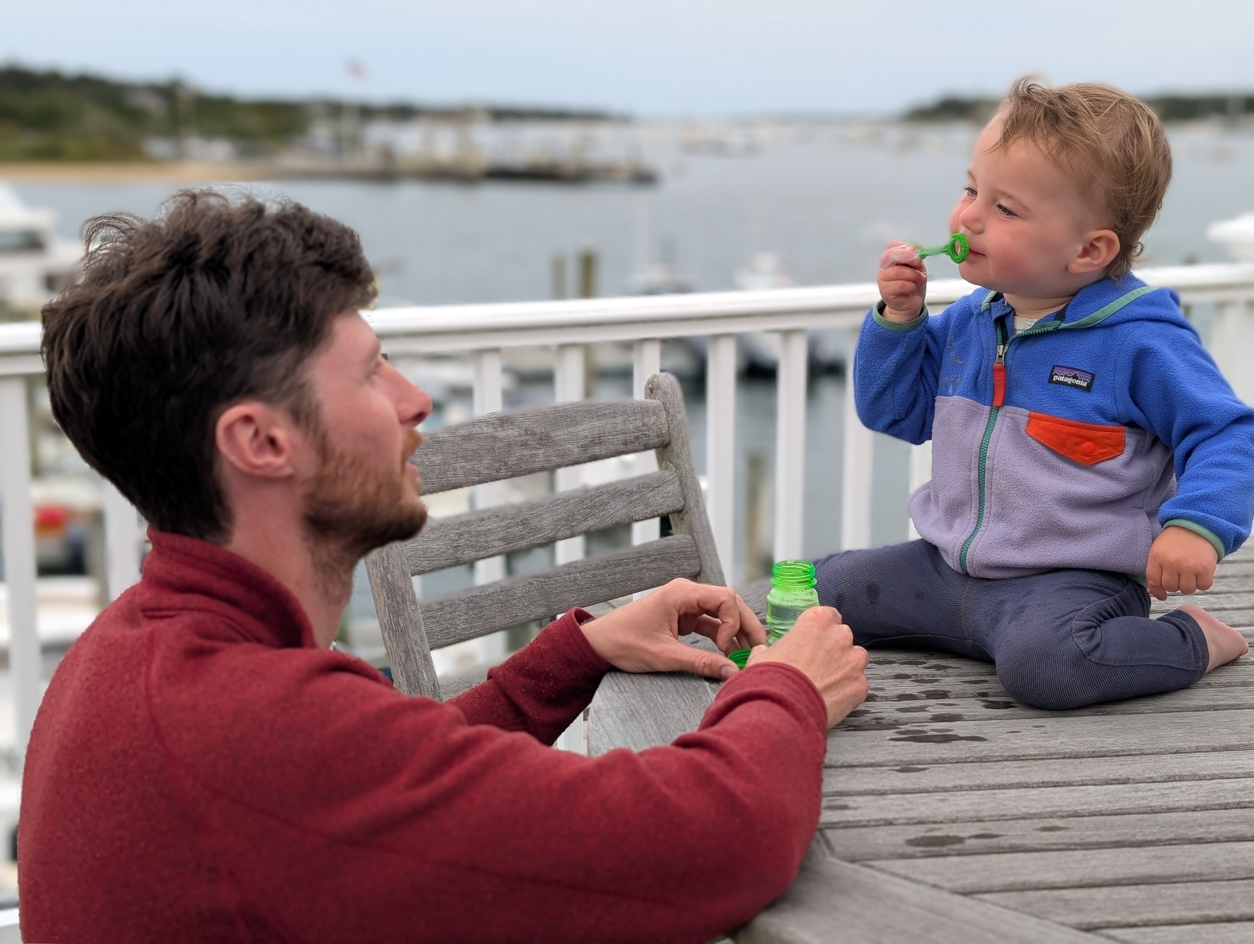 Bubbles on the deck