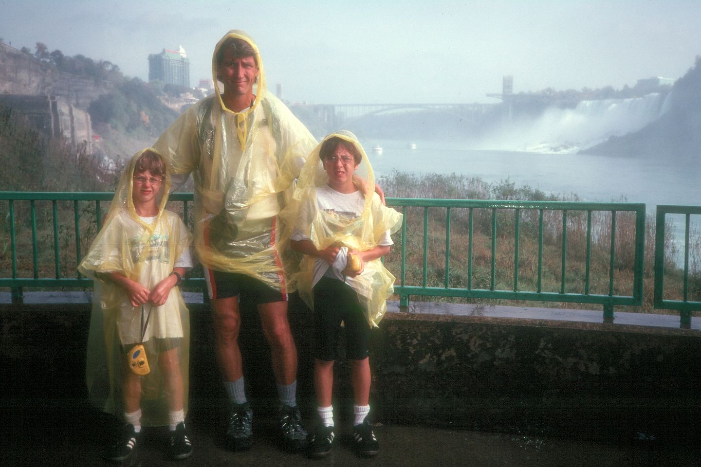 Herb and boys at Niagara Falls