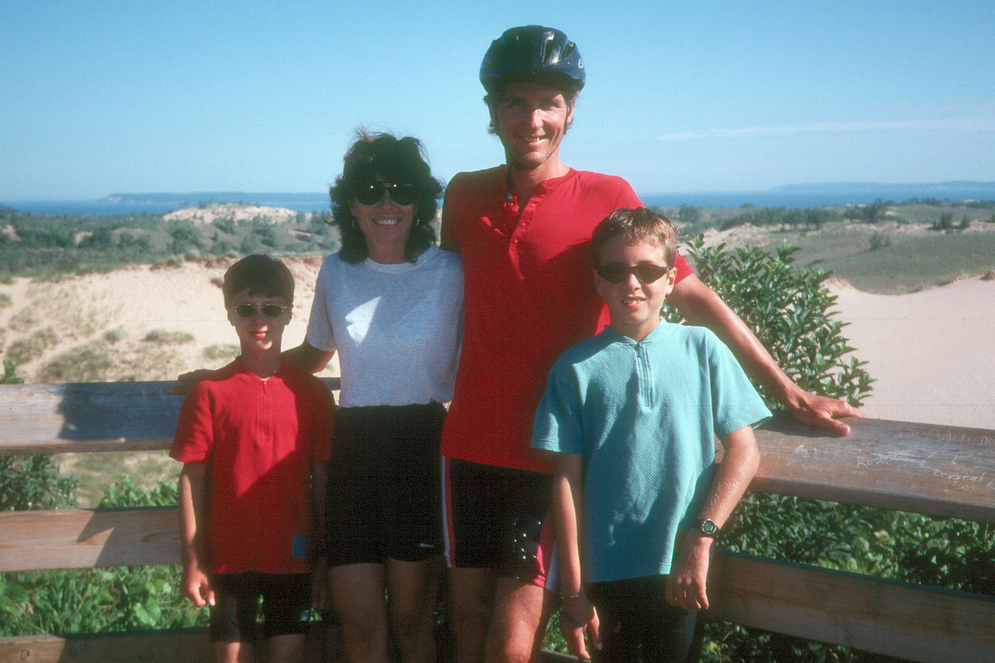 Family along the Pierce Stocking Drive