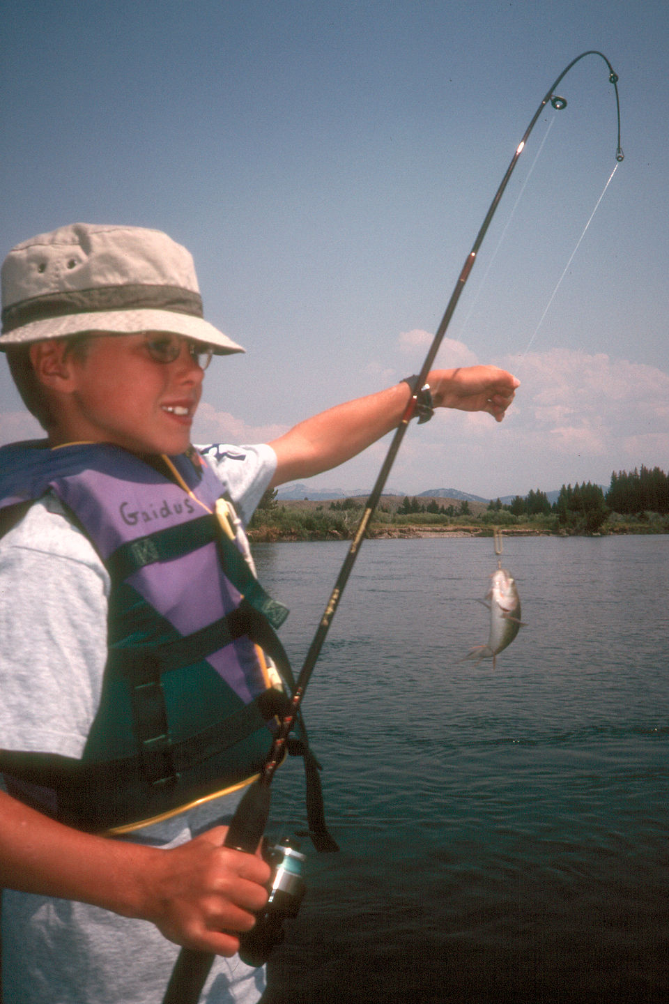 Tom with tiny fish