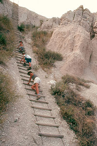Notch Trail Shaky Ladder Climb