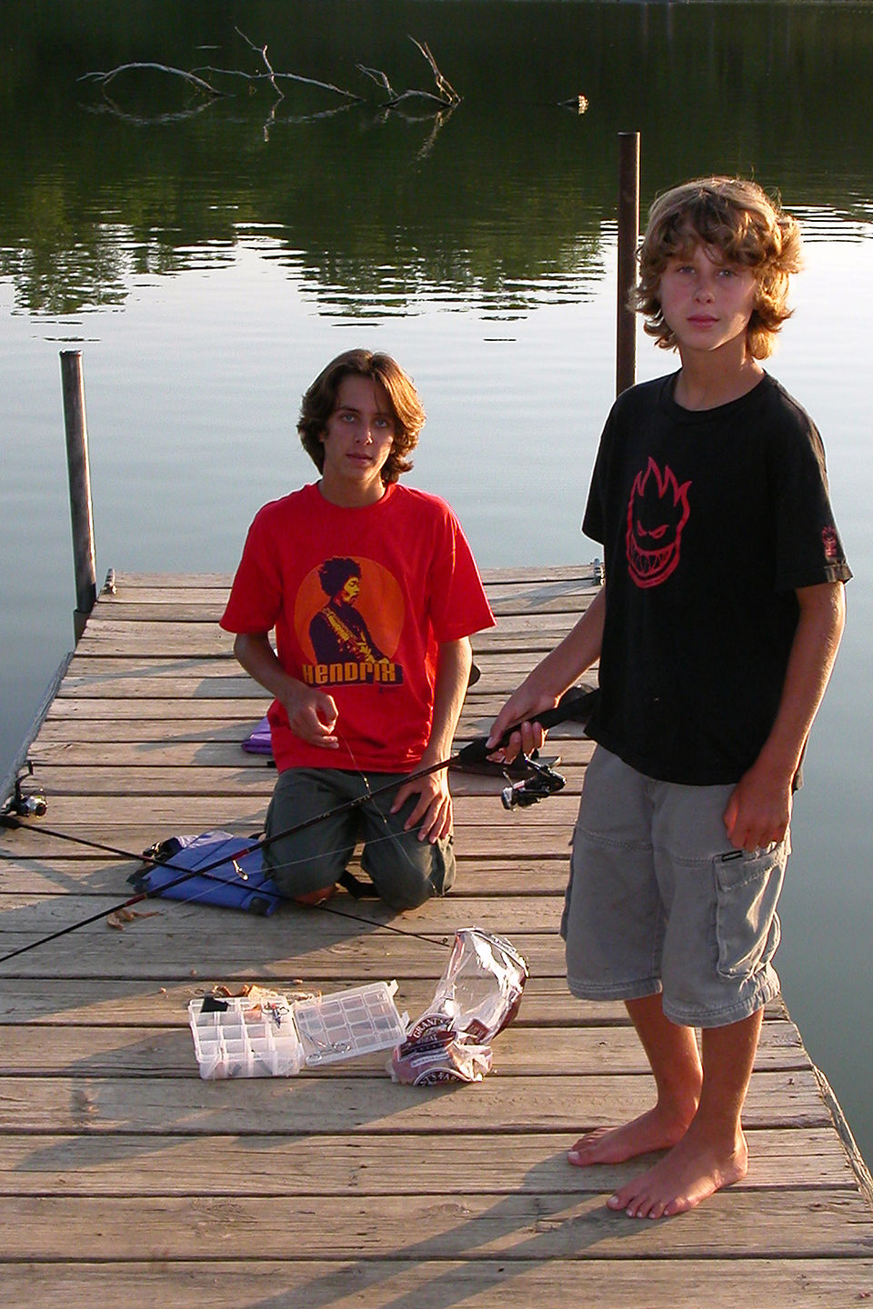 Determined fishermen