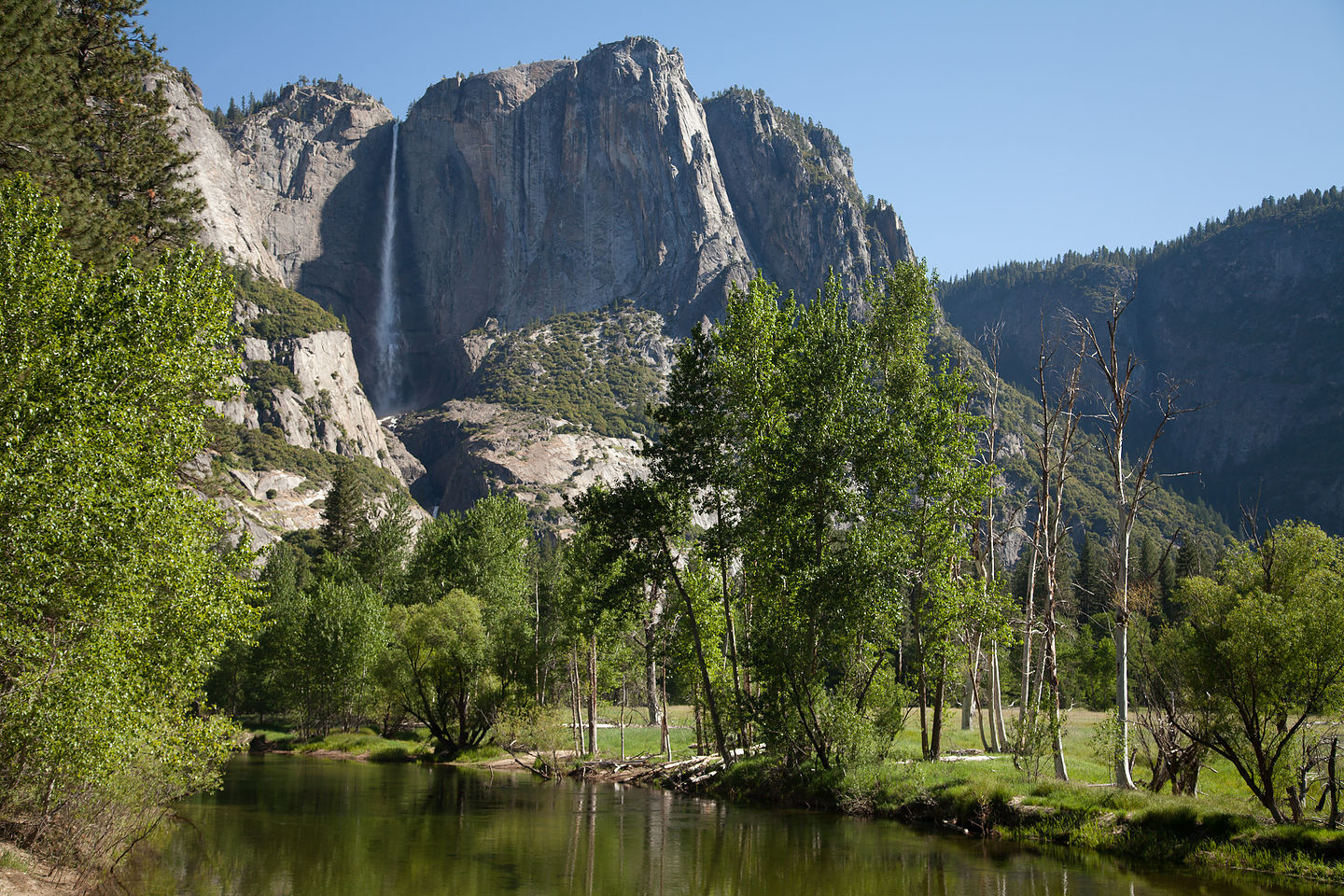 Yosemite Falls and Merced River