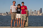 Herb, Lolo, and Tom on Alki Beach Bike Path