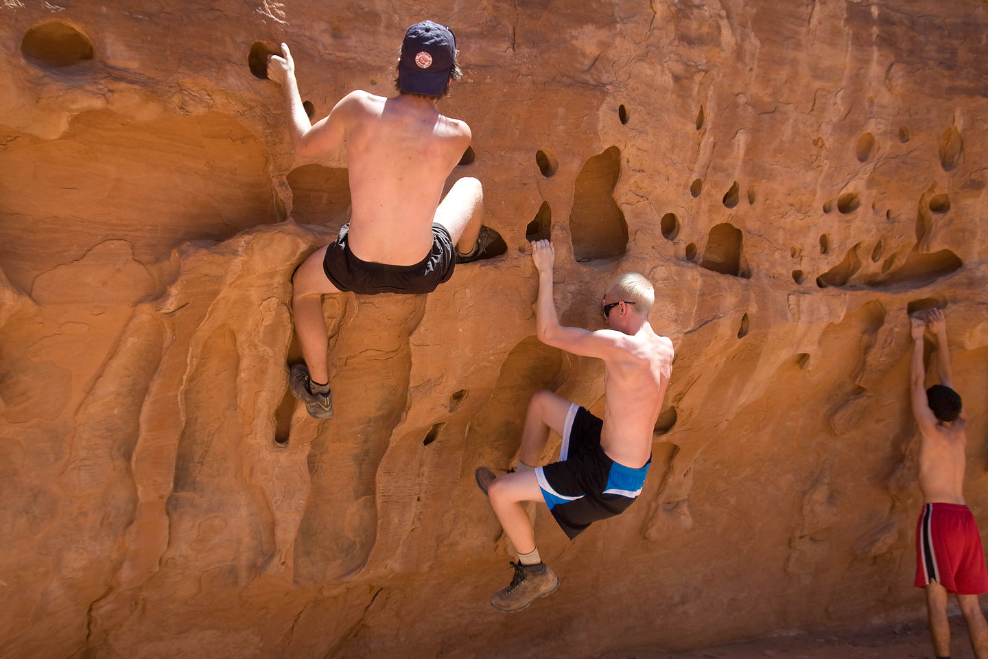 Getting a Little Bouldering In