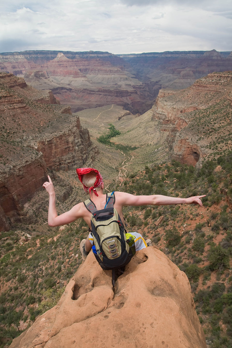 Christian Overlooking the Canyon