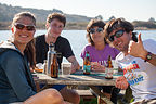 Post Hike Beers at Cafe Aquatica