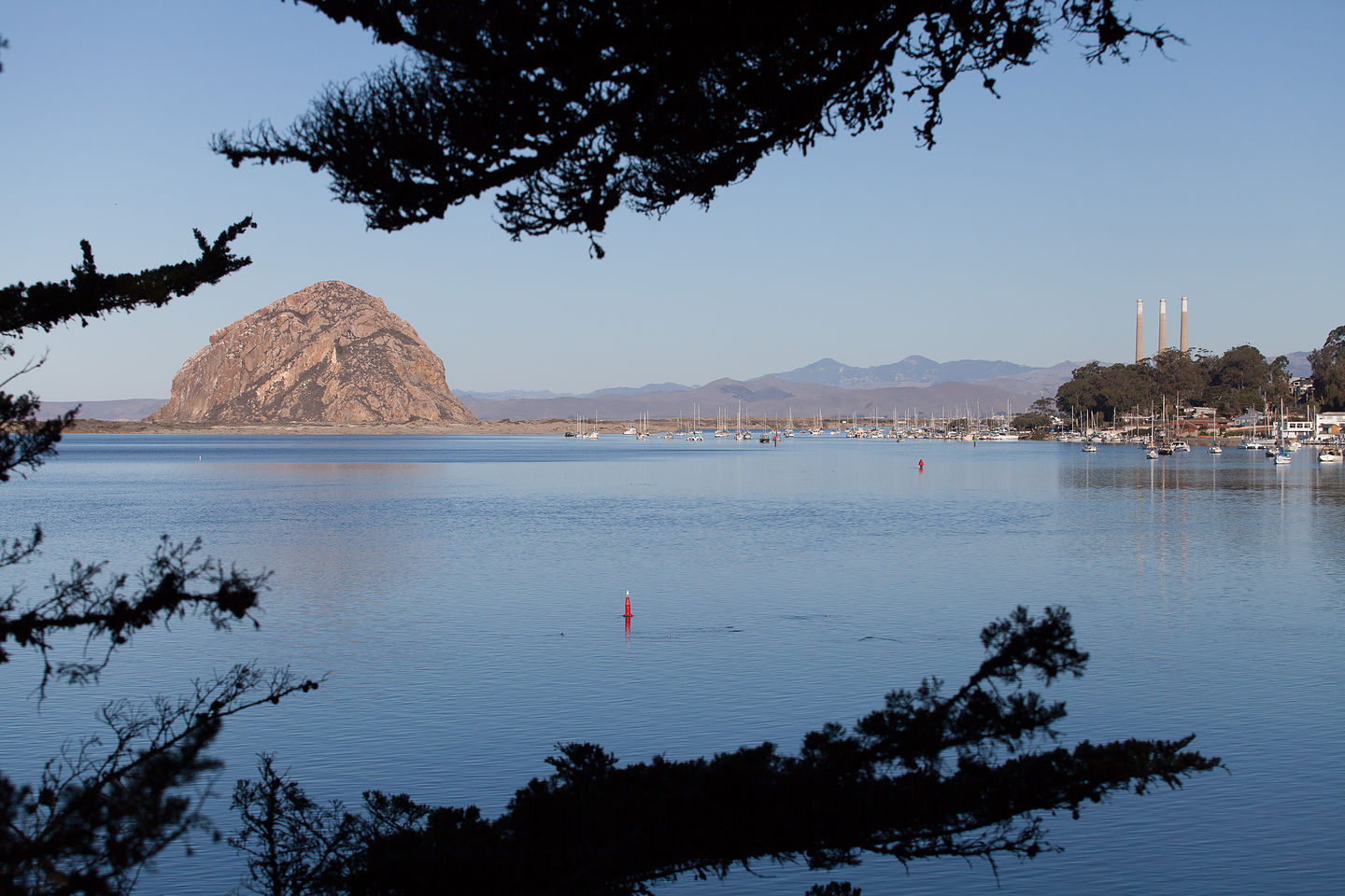 Morro Rock with Smokestacks