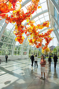 Lolo in Chihuly Glasshouse
