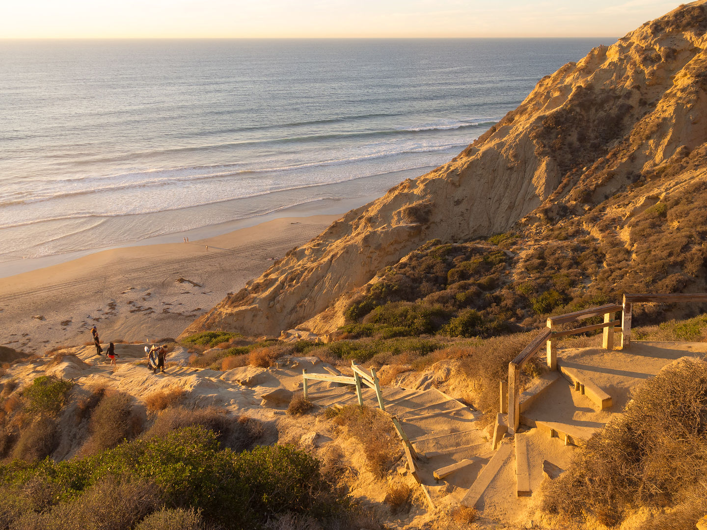 Climb up from Black's Beach