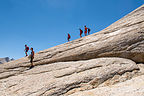 Coming down Lembert Dome