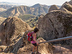 Precarious section of High Peaks Trail