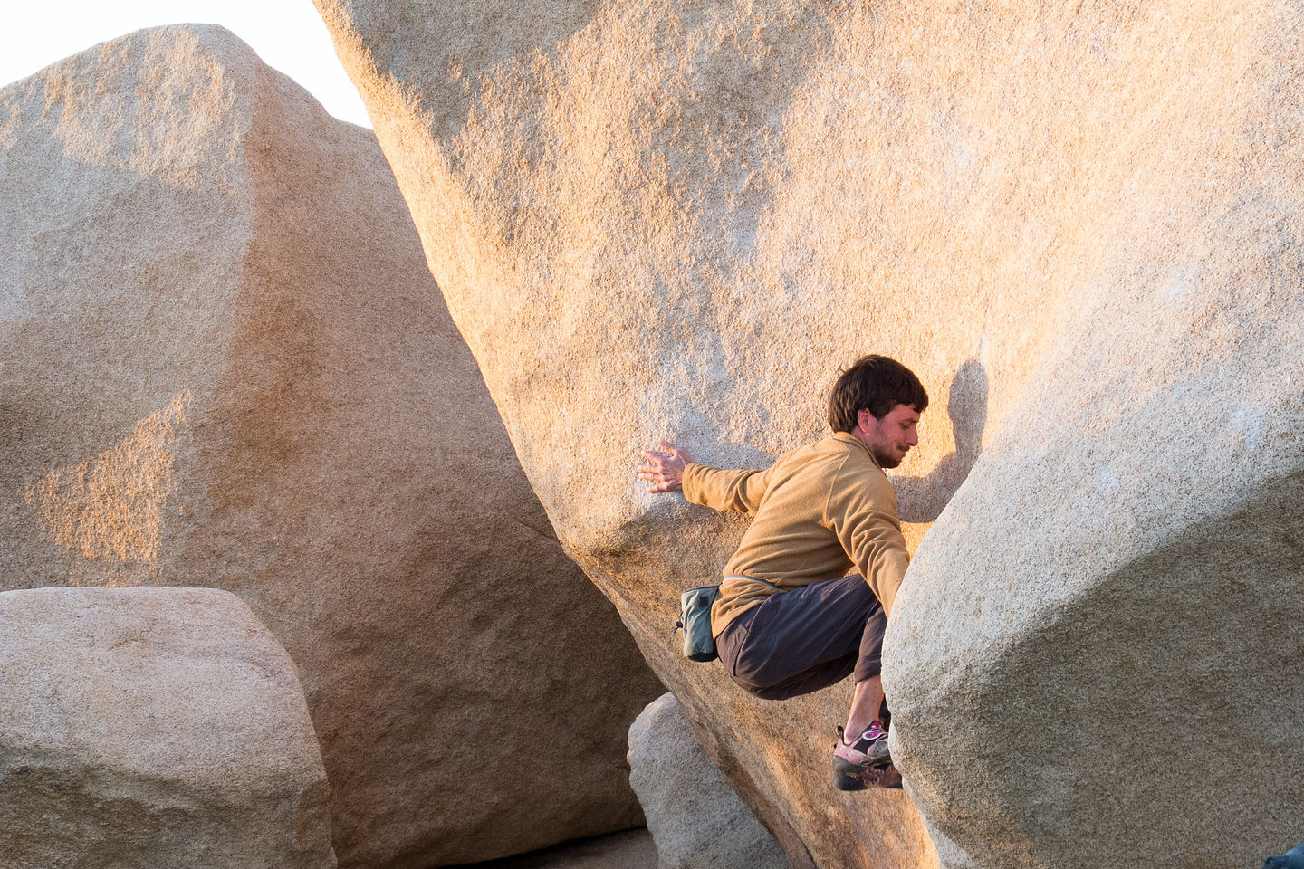 Andrew bouldering