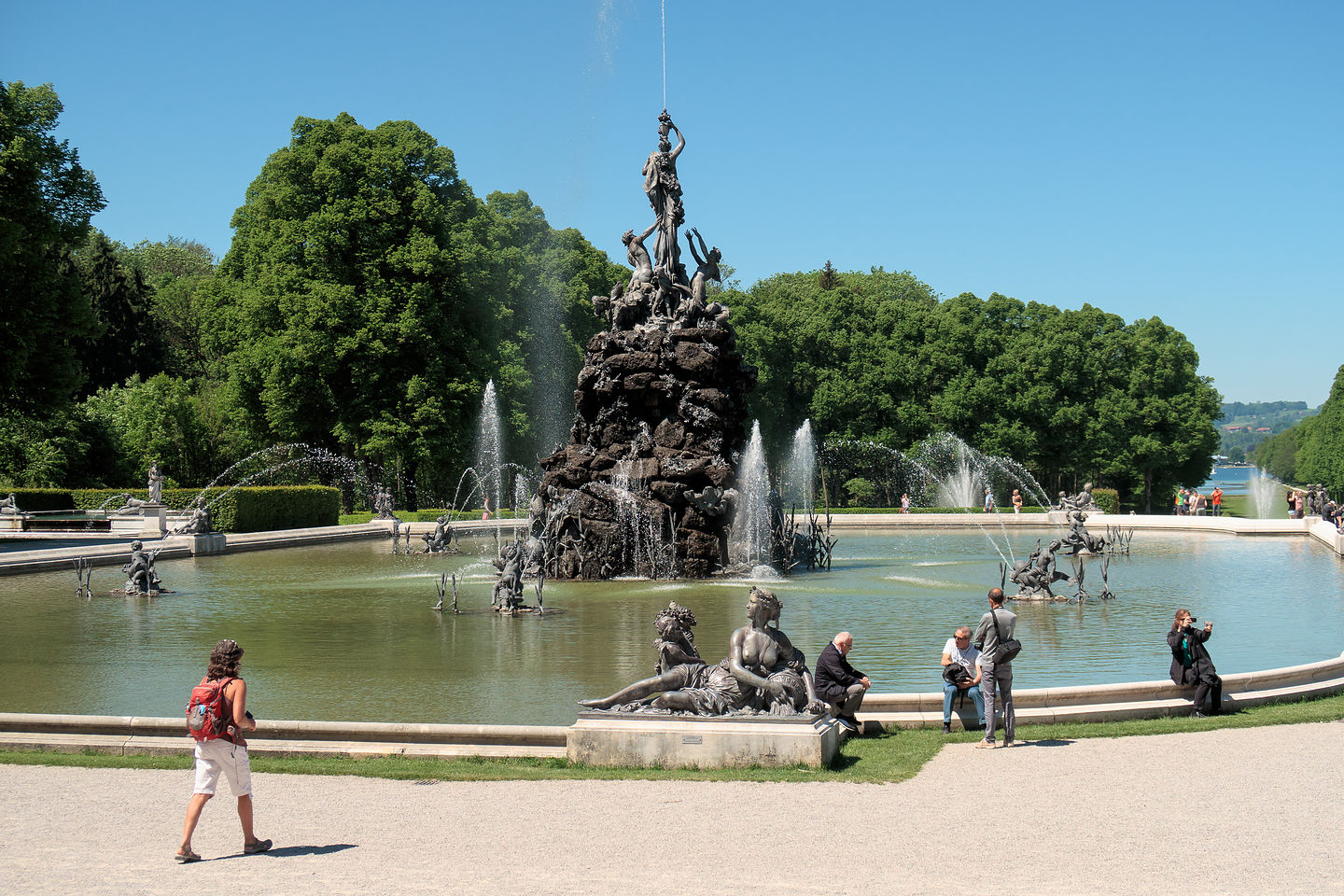 Fountains at Schloss Herrenchiemsee