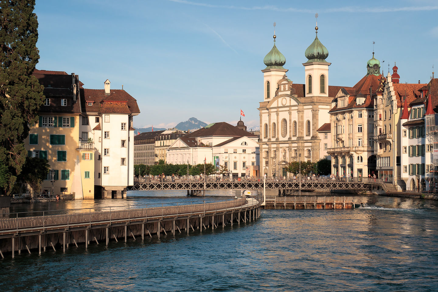 Twin onion-domed towers of the Jesuit Church