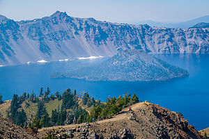 Wizard Island from Garfield Peak