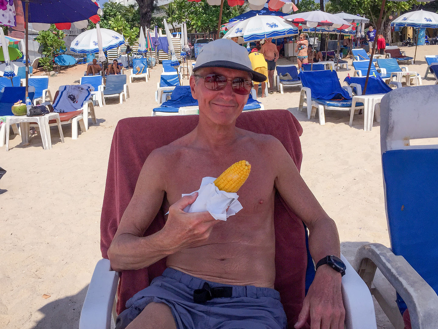 Herb enjoying Patong Beach