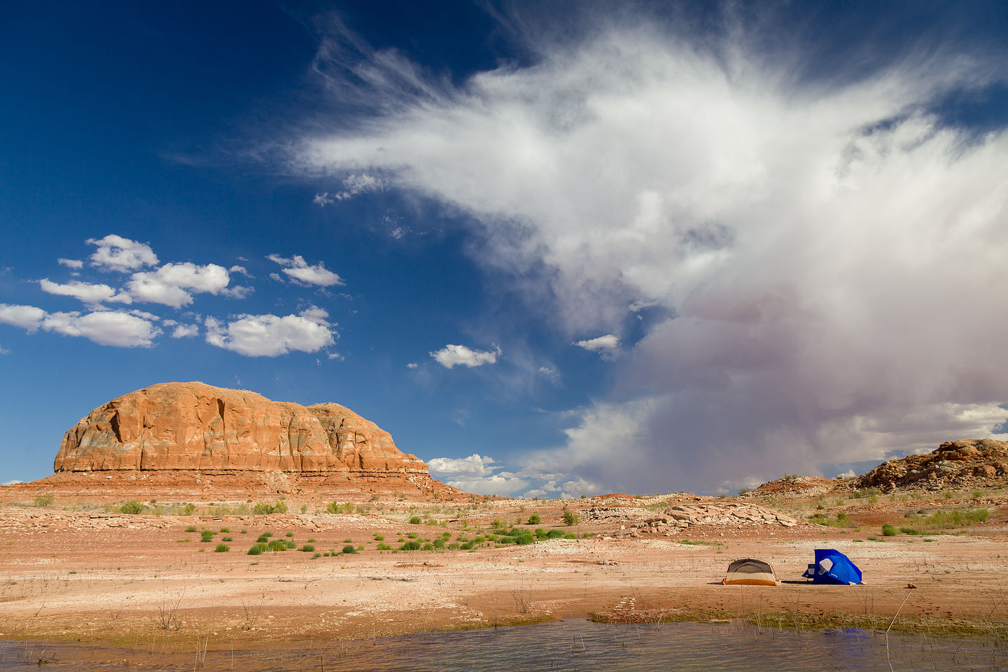 Our campsite in Gunsight Canyon