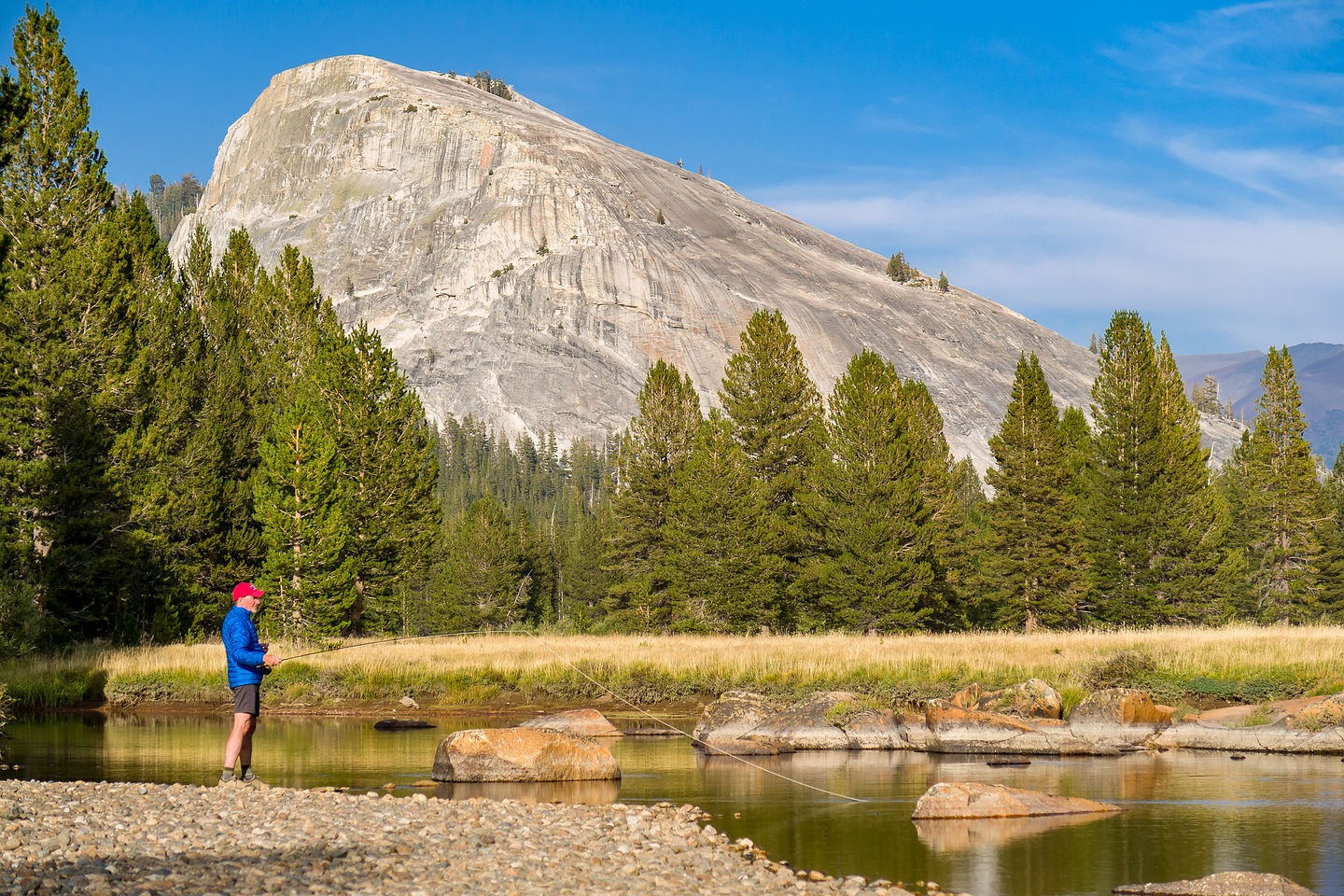 Richard fishing the Tuolumne River