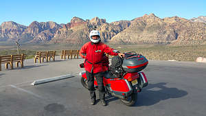 Herb with Bike in Red Rock Canyon