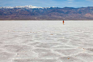 Salt hexagons of Badwater Basin