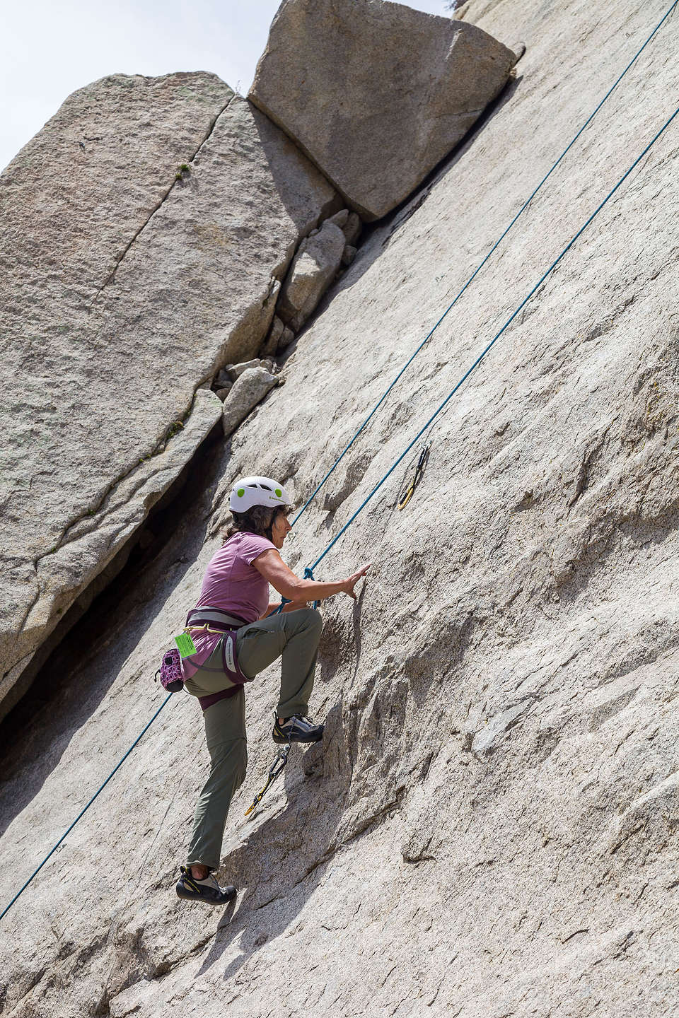 Even Lolo hits the walls of Pine Creek Canyon