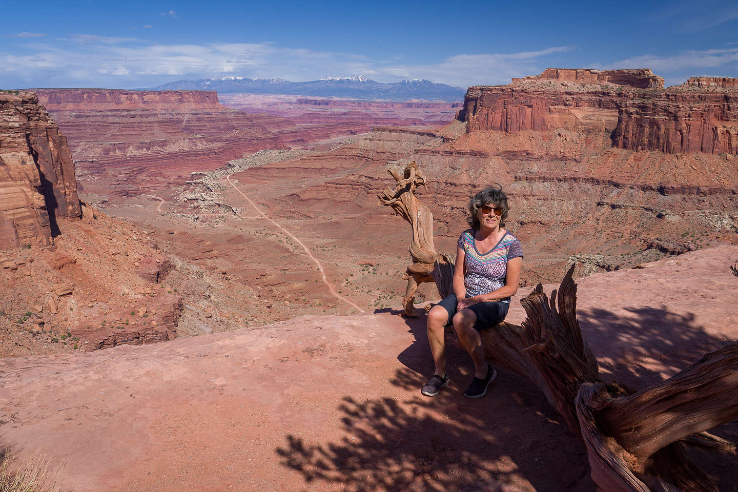 Just before the Shafer Trail Switchbacks