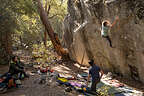 The Thriller Boulder in Camp 4