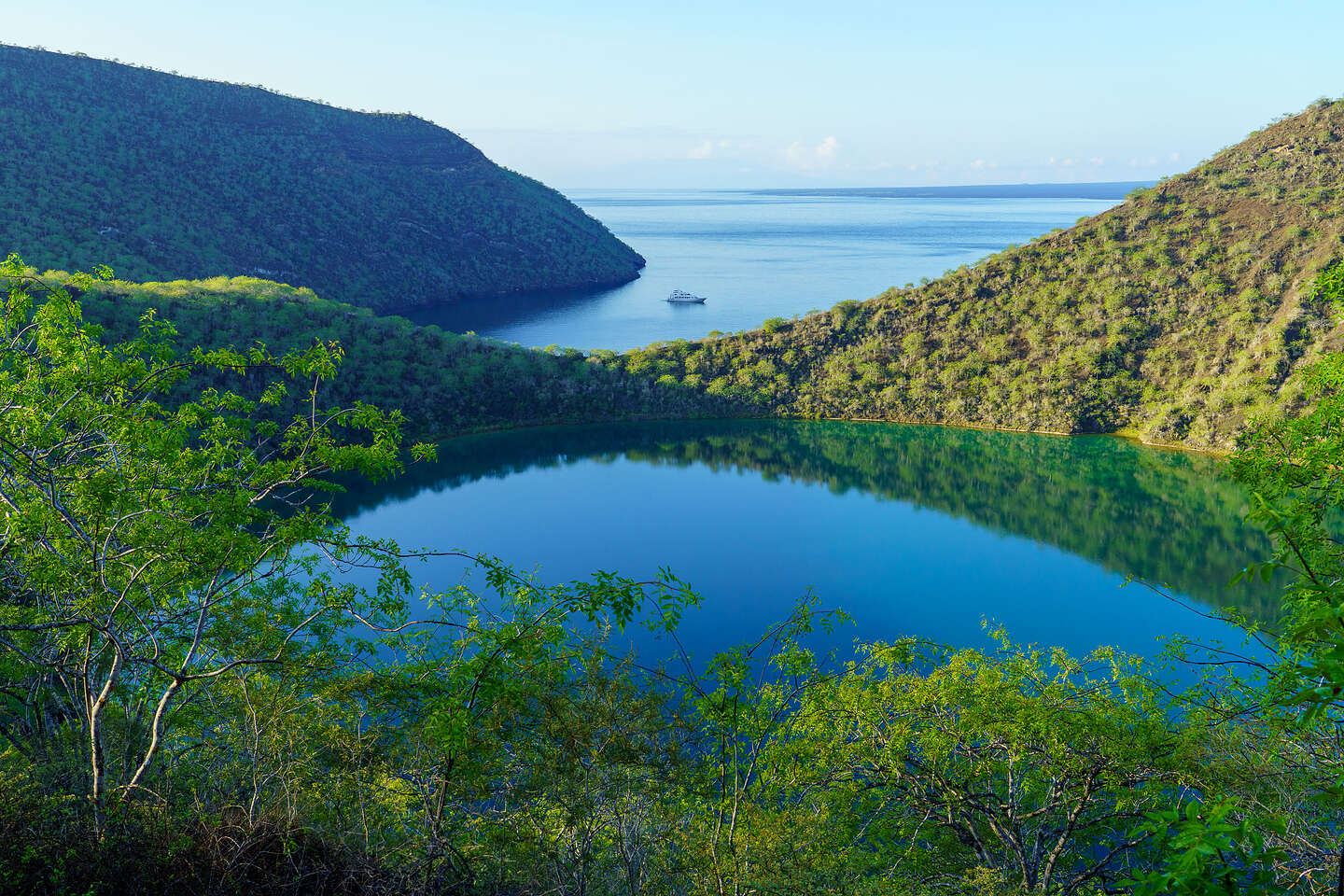 Darwin Lake and Tagus Cove