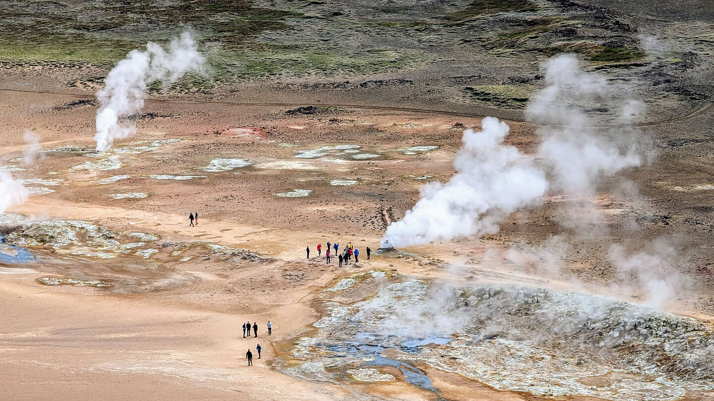 View of Hverir from the top of Mt. Námafjall