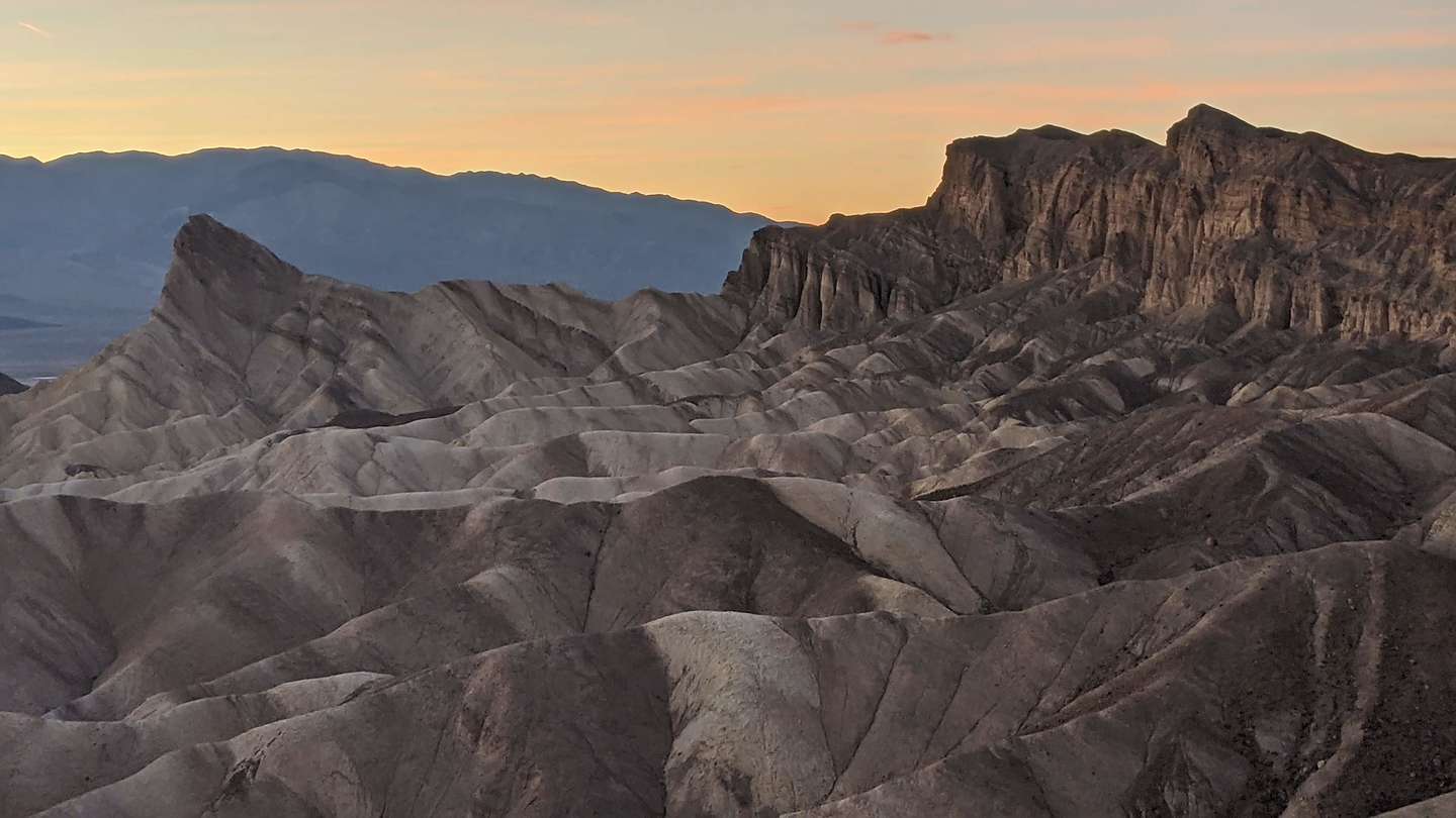 Sunset at Zabriskie Point