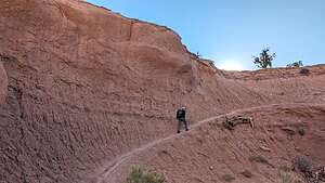 Sunrise start on the Angel's Palace Trail