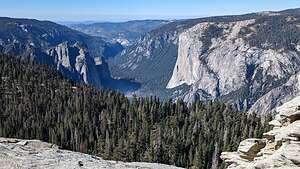 View of El Cap from atop Sentinel Dome