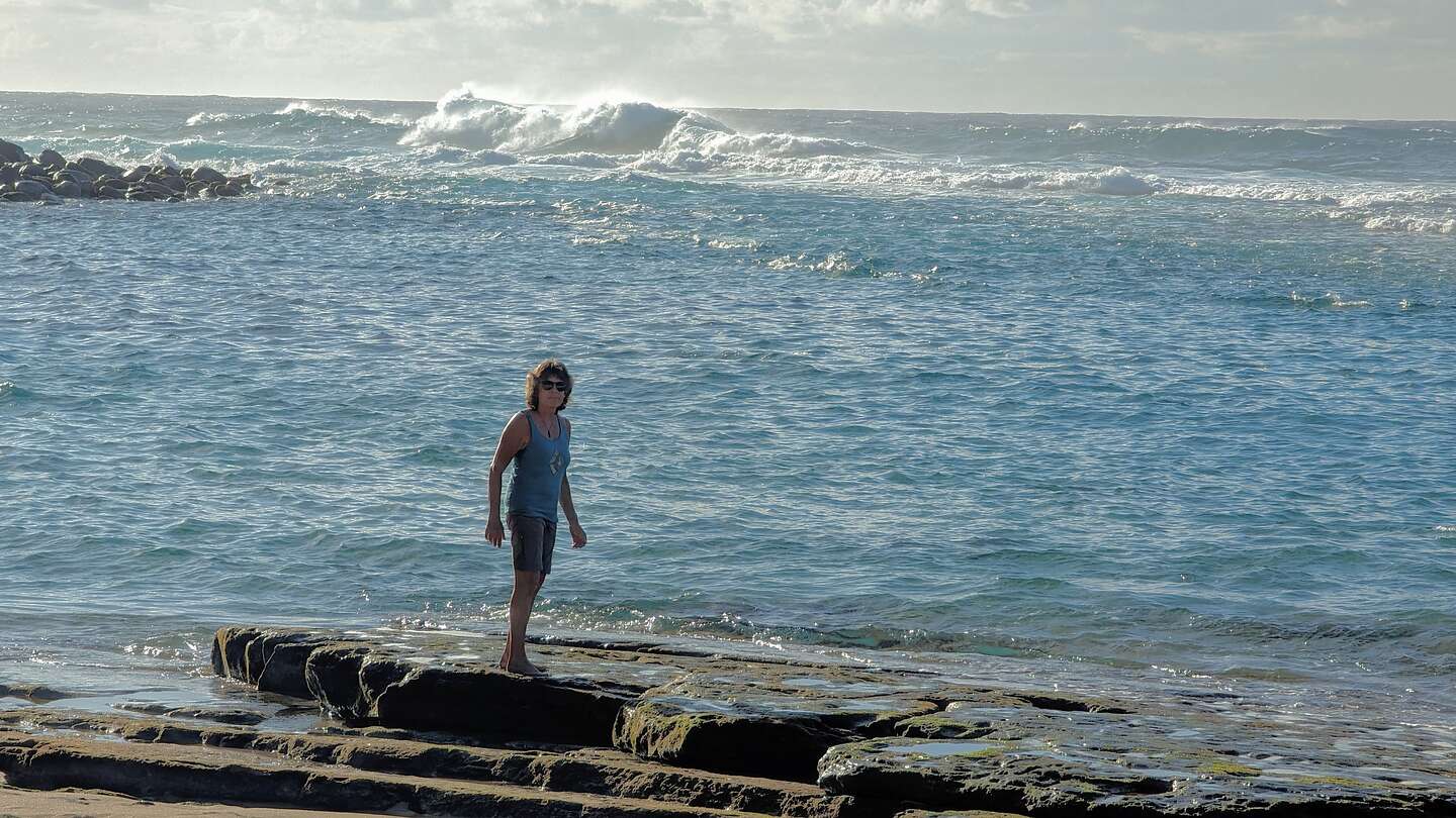 Back on Ke'e Beach