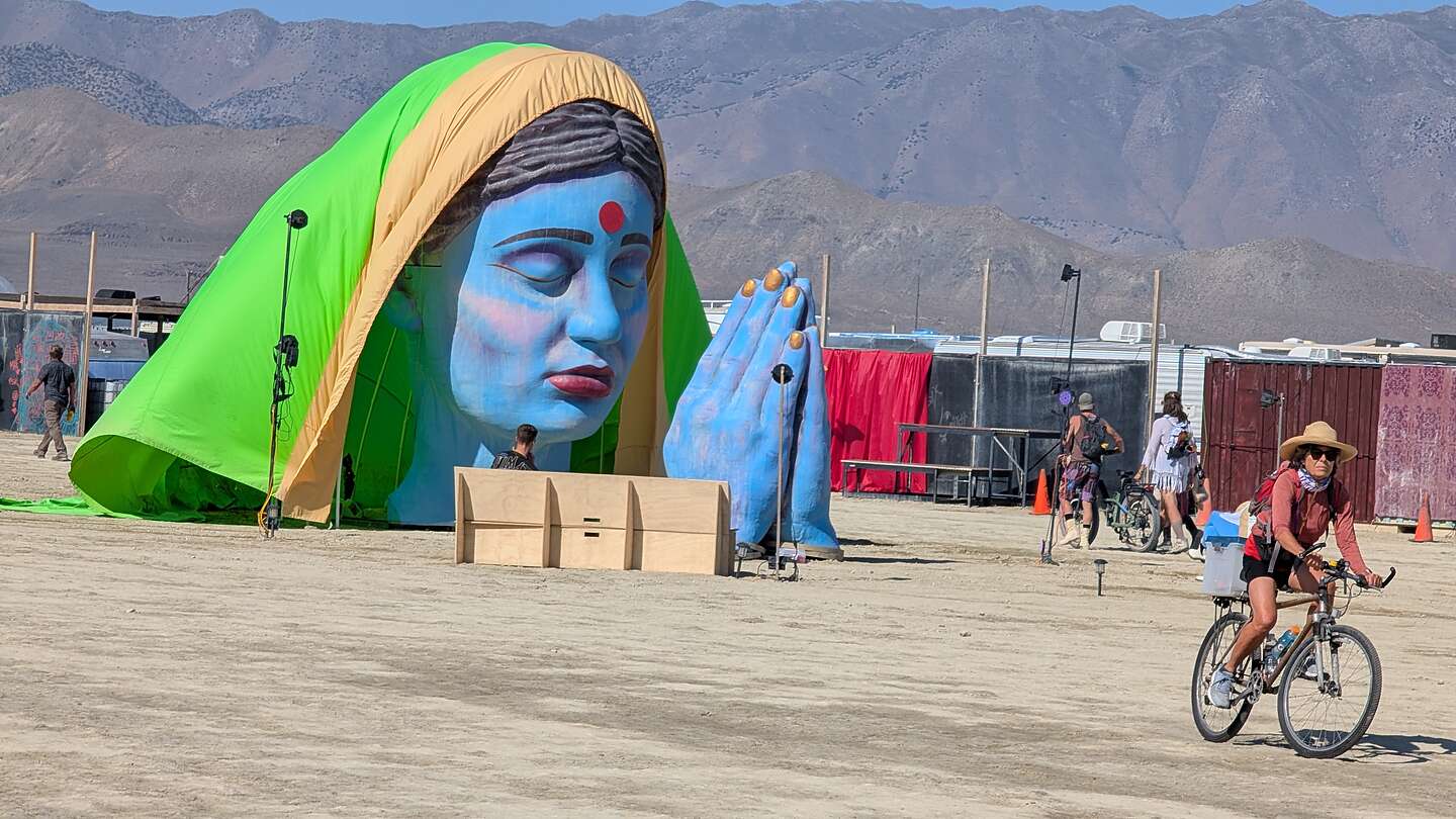 Headed out for a day on the playa Headed out for a day on the playa