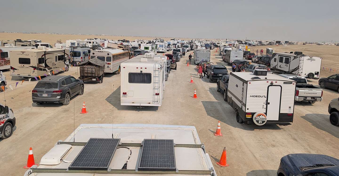 The line to get into BM The line to get into BM