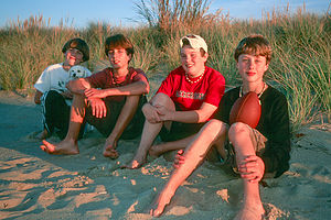 Gaidus &amp; Bleakley boys on beach