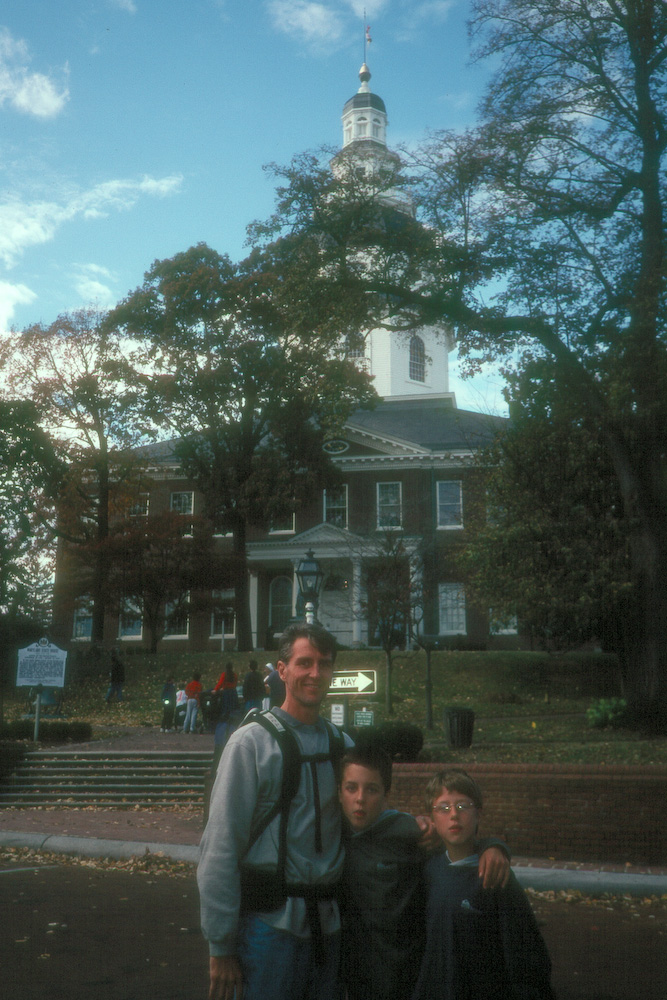 Herb and boys at Annapolis