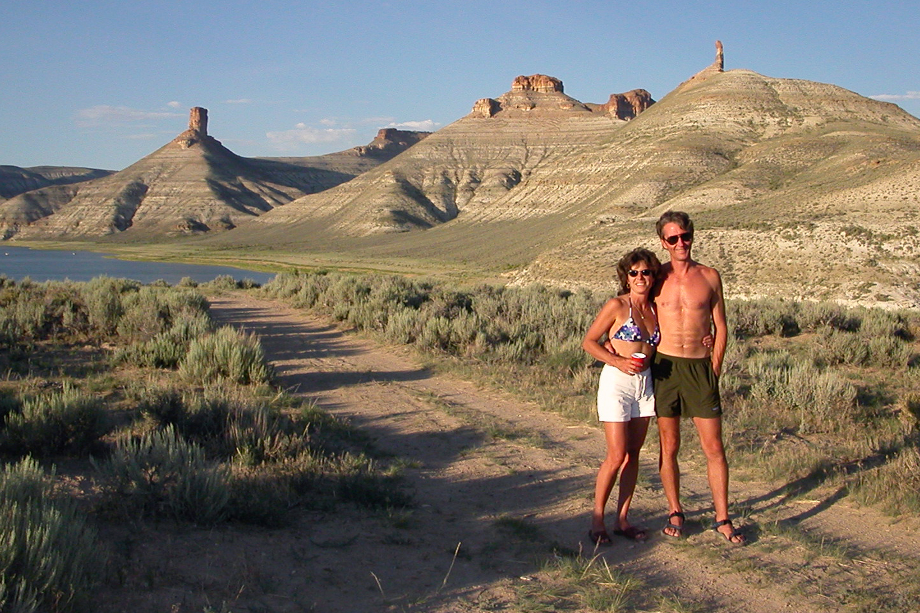 Lolo and Herb at sunset