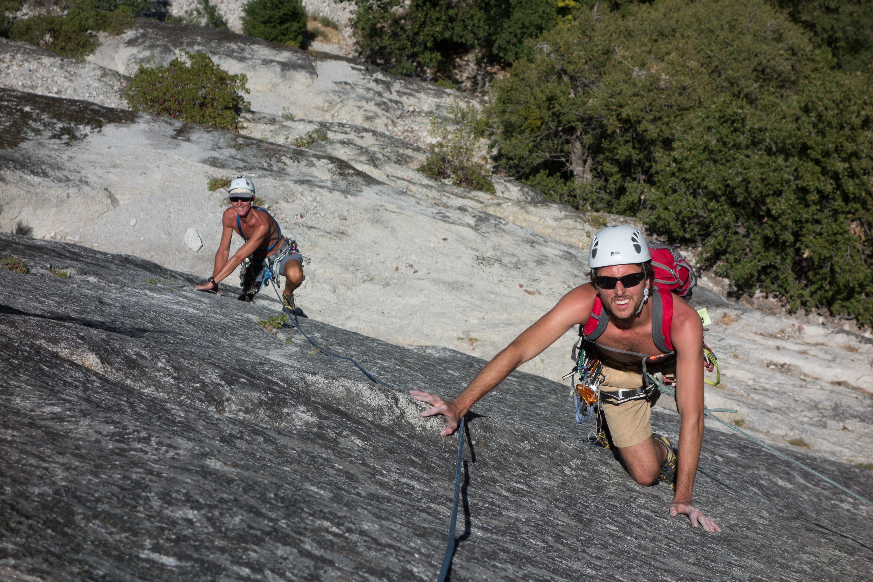 Andrew and Herb Simul Climbing 