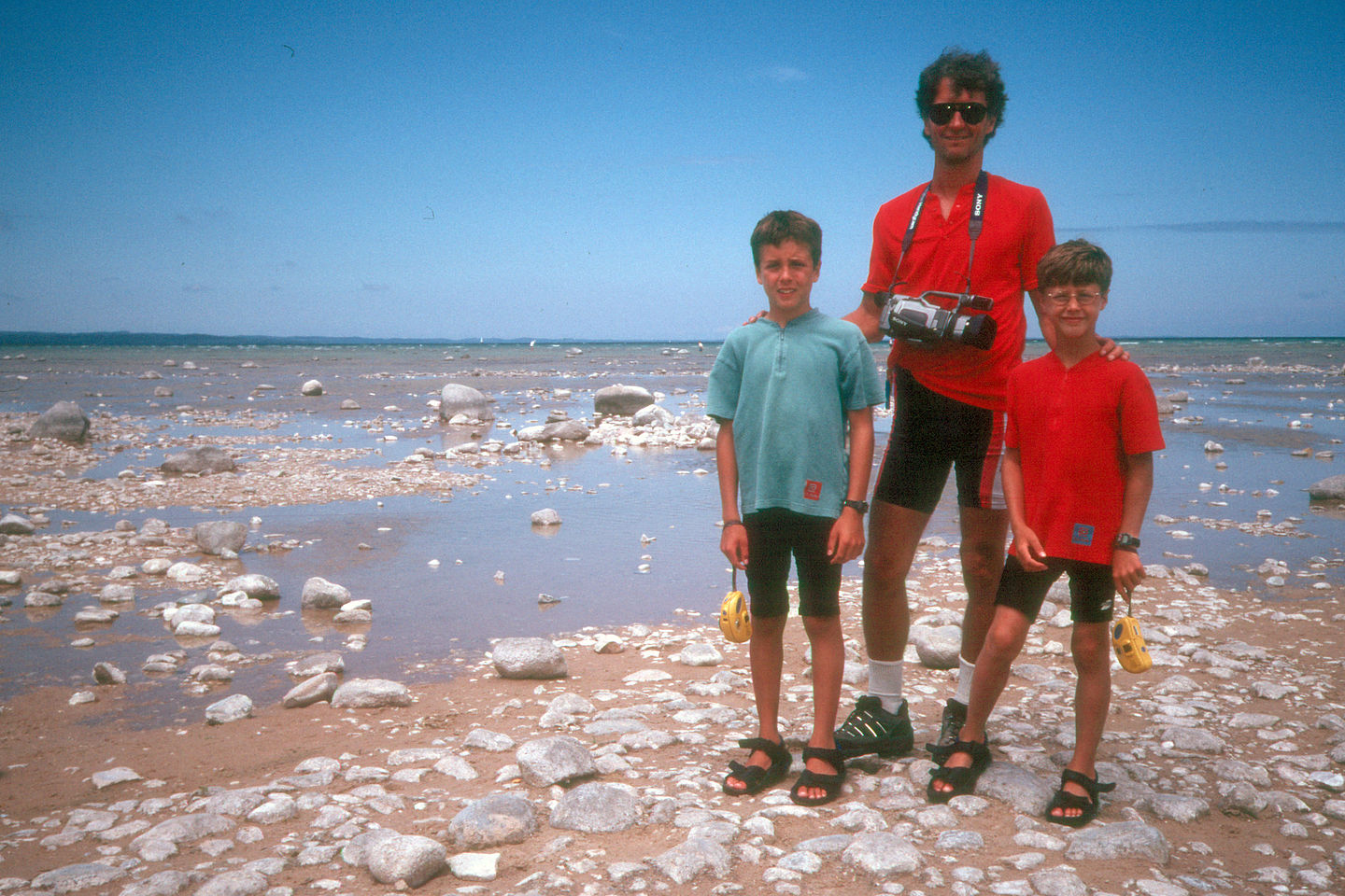 Herb and the boys at Old Mission Point