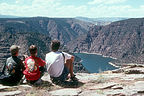 Herb and boys at Red Canyon Overlook