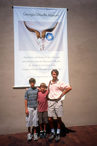 Herb and Boys at the Georgia O&#8217;Keefe Museum