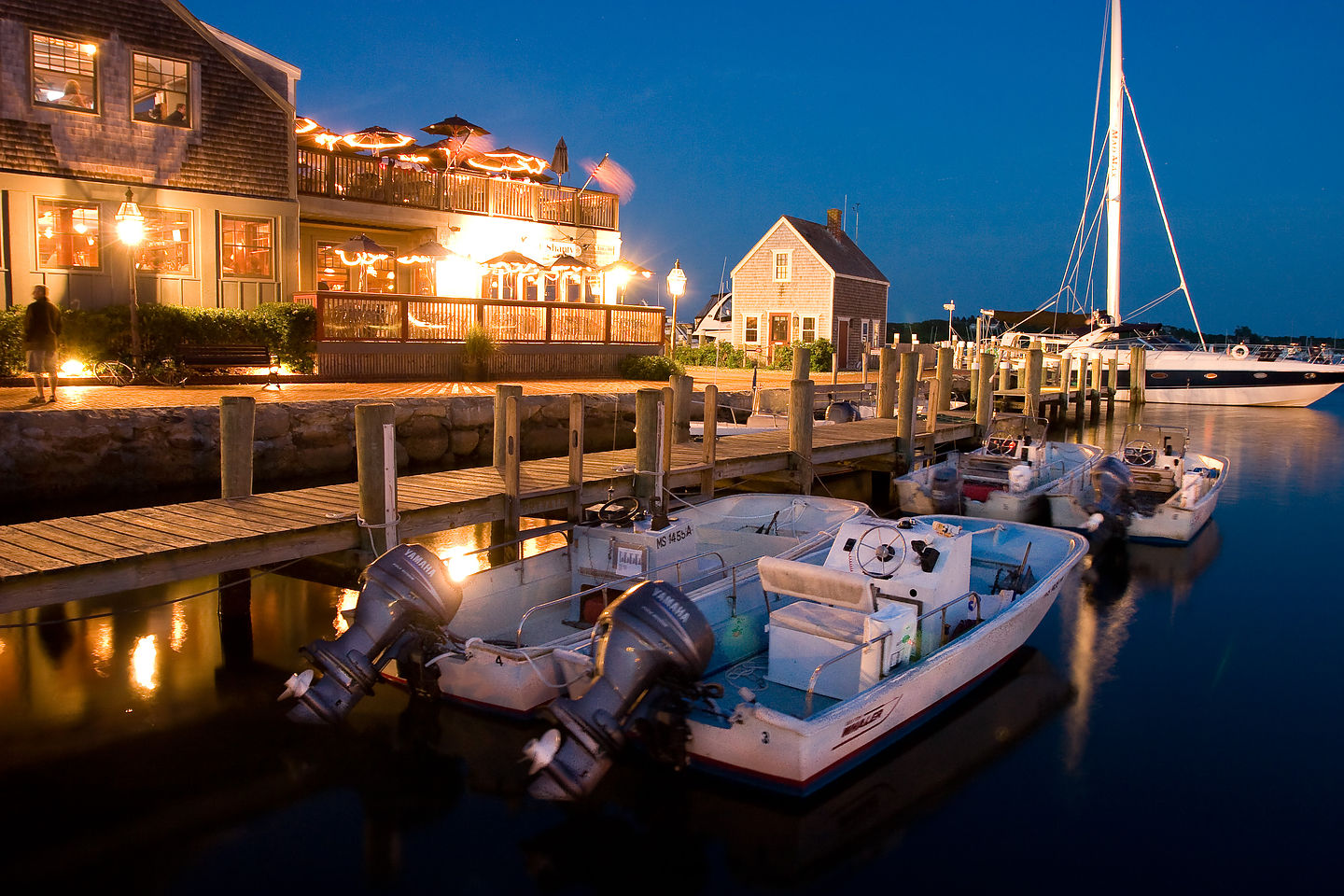 Edgartown Waterfront at Night