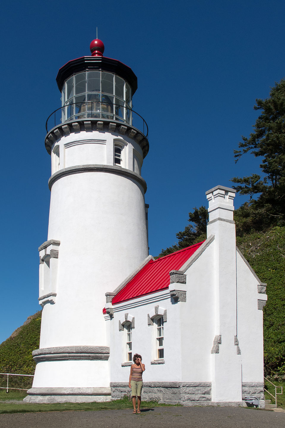 Lolo at Base of Heceta Head Lighthouse