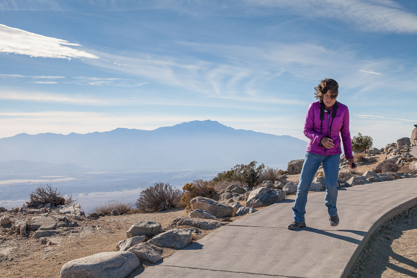 Lolo with Keys View Lookout Wind