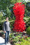 Tom with Chihuly Garden Glass