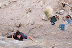 Tom Climbing from Above