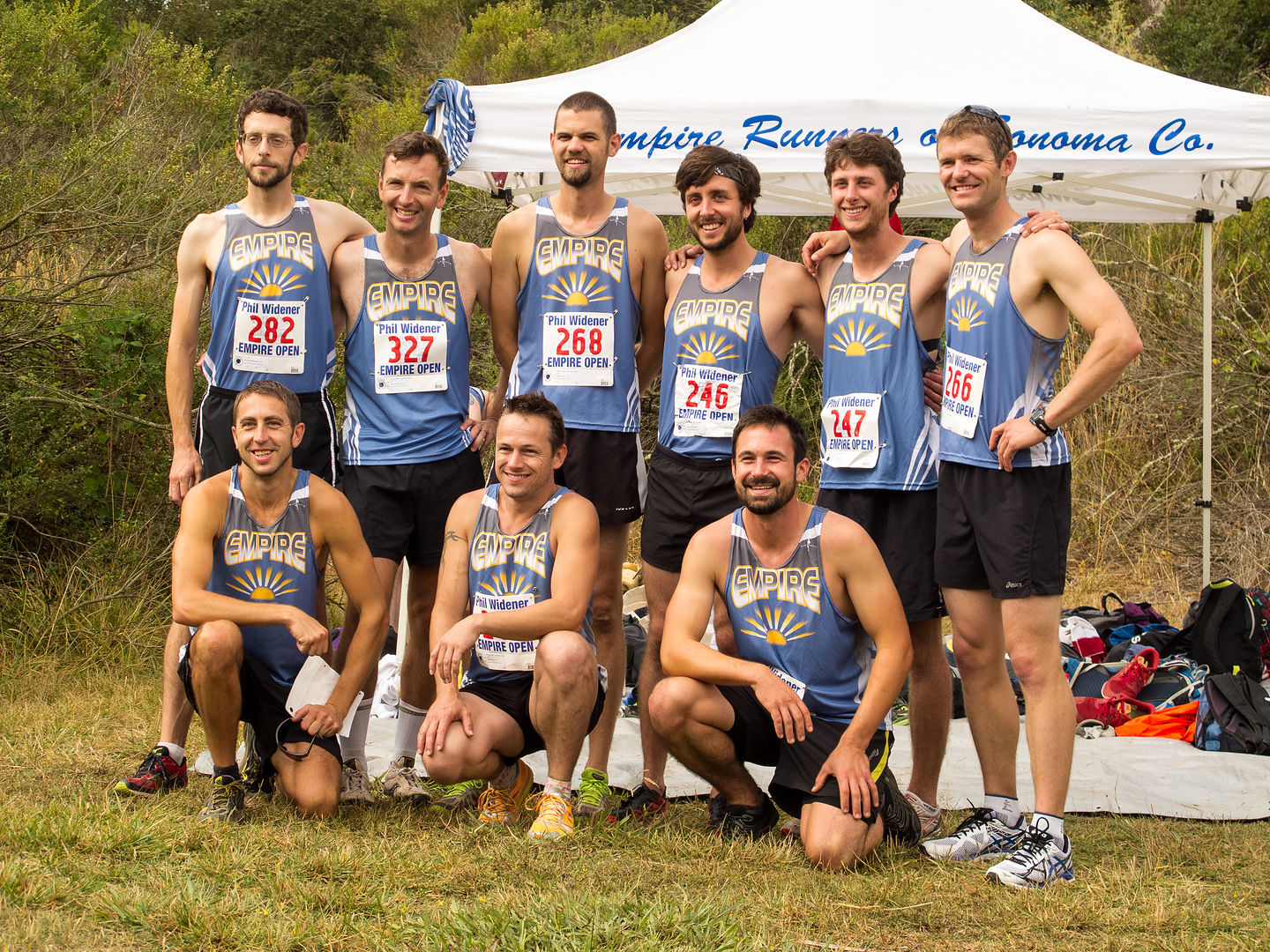 Andrew and Tommy with Empire Runners Club Mens